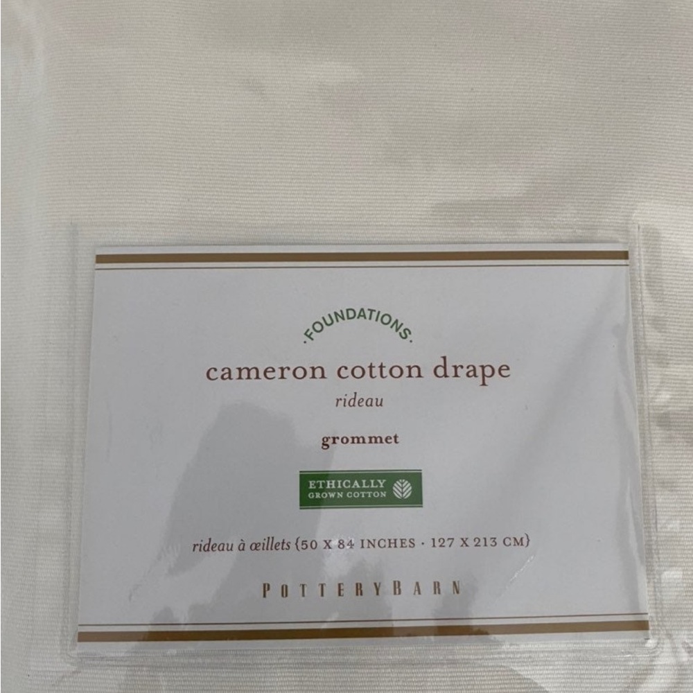 4 Pottery Barn Cameron Cotton Drapes